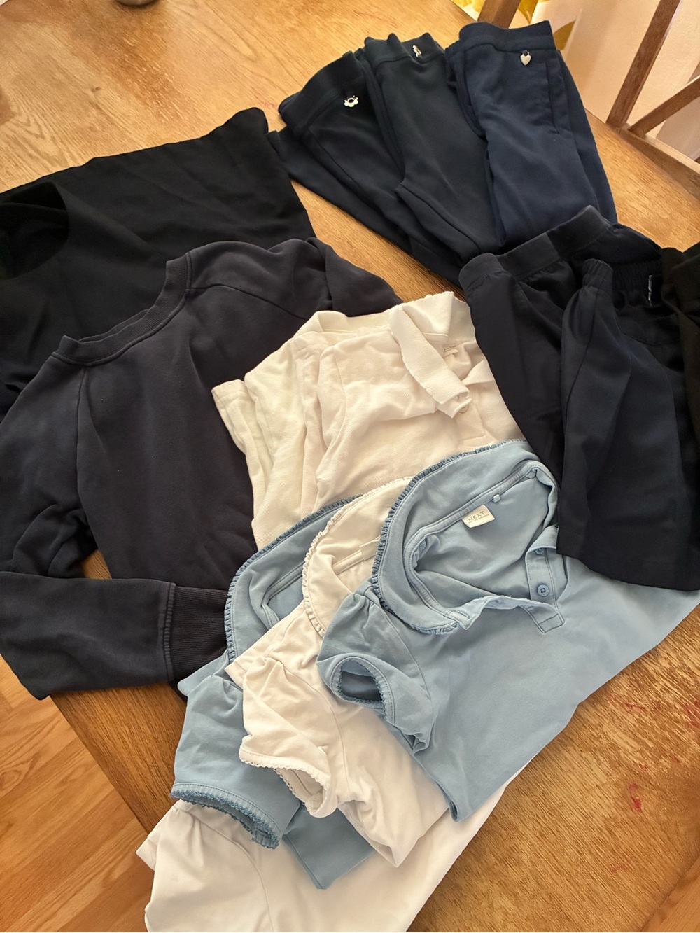 Navy, blue, white elementary school uniform lot. 6yr girl.